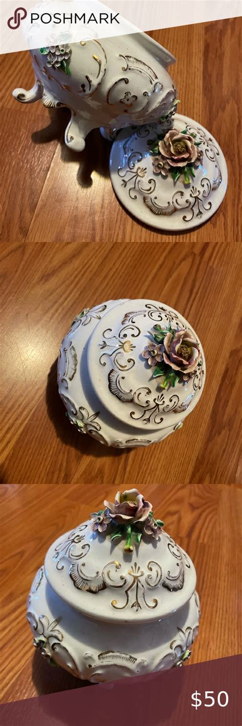 Rose Top Trinket Box 